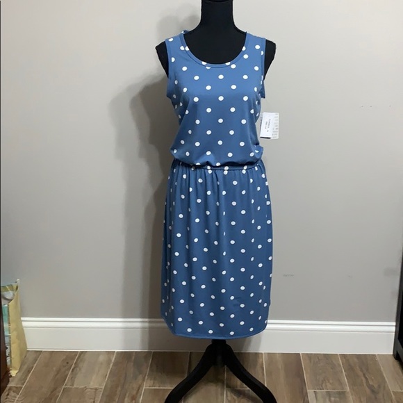 LuLaRoe Dresses & Skirts - NWT LuLaRoe Summer blue polka dots